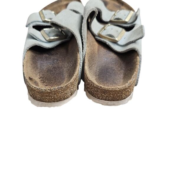Birkenstock Arizona Suede Leather Shoes Womens EU37 Comfort Sandals Boho Slide - Picture 5 of 6